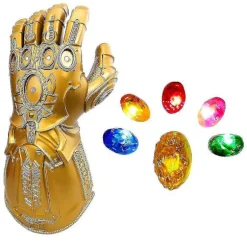 Led Light Up Thanos Infinity Gauntlet Til Den Elektroniske Næve Pvc Handsker Med Batterier