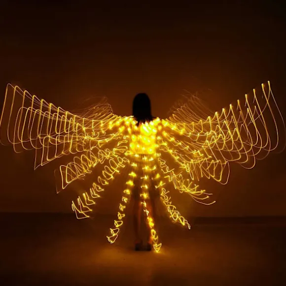 LED Lys Belly Dance Isis Vinger - Bellydance Glow Angel da,ZQKLA