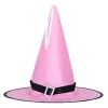 LED Lys Heks Hatte Halloween Kostume Cosplay Rekvisitter Udendørs Træ Hængende Ornament Party Dekoration Halloween Dekoration (Ingen Lys Pink)