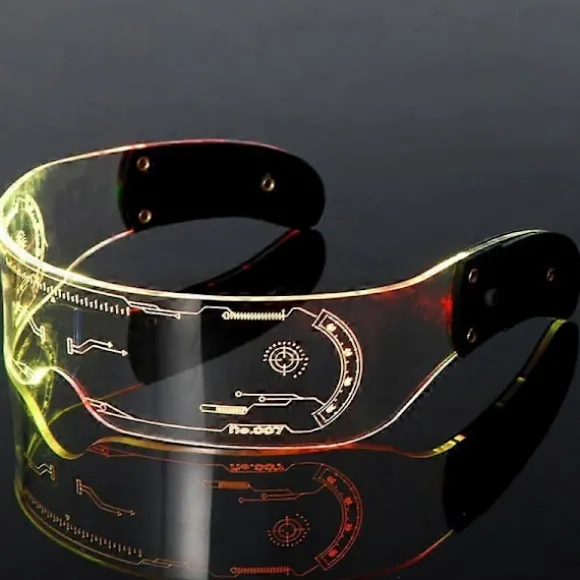 LED Lysende Briller Elektronisk Visir Briller Lysende Briller Rekvisit Til Festival