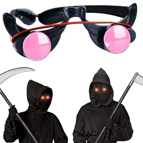 LED Lysende Briller Sjove Røde Øjne Halloween Cosplay Tilbehør Fest