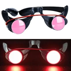 LED Lysende Briller Sjove Røde Øjne Halloween Cosplay Tilbehør Fest