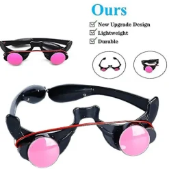 LED Lysende Glow Briller Sjove Røde Øjne Halloween Cosplay Tilbehør [HK]