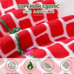 LED Lysende Hat Beanie Strikket Hue, Farverige LED Julebeanie