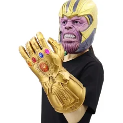LED Lysende Infinity Gauntlet Thanos Handsker med Aftagelige Magnetiske Infinity Sten - WELLNGS adults