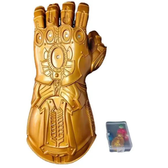 LED Lysende Infinity Handske Thanos Handske med Aftagelig Magnet Infinity Sten