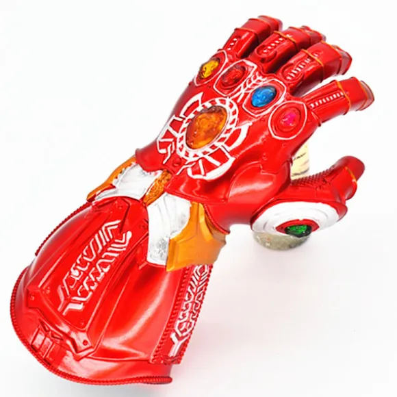 LED Lysende Infinity Handske Thanos Handske med Aftagelig Magnet Infinity Sten