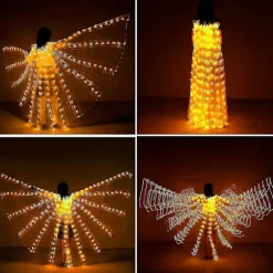 LED Lysende Sommerfuglevinger til Forestillinger & Halloween[ZHE]