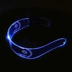 LED-briller - Lysende Cyberpunk Futuristiske Neon Rave DJ-briller Genopladelige Fuld Farve (Kontrollerbar Farve)