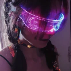 Led-briller Rave-briller til Cosplay-festivaler Halloween