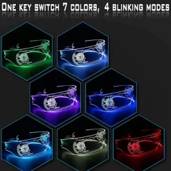 Led-briller Rave-briller til Cosplay-festivaler Halloween