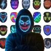 LED-maske med gestuskontrol, cool ansigtsmorfende maske, perfekt gave til Halloween, jul, fødselsdag, rollespil, fest-XF14-