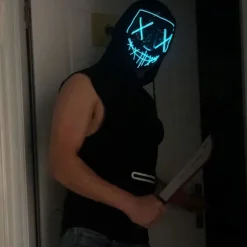 LED-maske Selvlysende Maske Rædselsmaske til Ferie Cosplay Kostume Maskerade, Karneval[mo]{FY} Optimus Prime