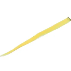 Lige Hårstykke Clip Lyse Farve Hår Extensions Hårstykke til Cosplay Udklædningsfest HolidayYellow