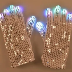 Luffer / Handsker med LED-lys - 6 forskellige lystilstande multicolor{yh} multifärg one size