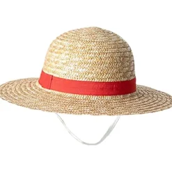 Luffy stråhat, Luffy cosplay hat, Luffy cosplay tilbehør, kostumefest tilbehør