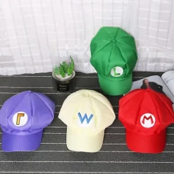 Luigi Bros Brevtrykt Hat, Cosplay Hat - Green