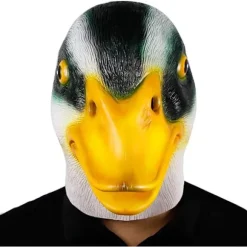 Luksuriøs Halloween-maske Ankamask i Latex Dyremaske Fancy D