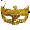 Luksuriøs venetiansk maskebalmaske til kvinder og piger - Sexet rævemaske i guld, ONESIZE Guld