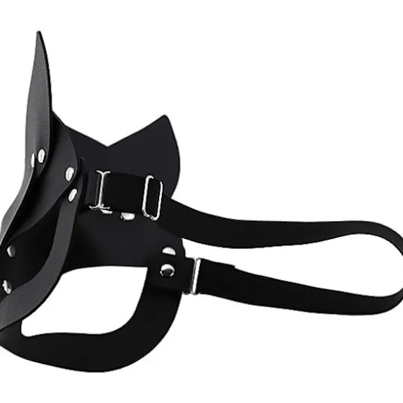 Luksus læder katte ræv maske til kvinder