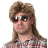 (Lysebrun) Herreparykker 80'er kostumer Fancy Dress Party Tilbehør Cosplay Paryk