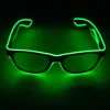 Lysende briller, LED EL Wire Neon Light Goggles Glowing Mask, S
