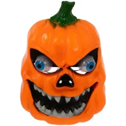 Lysende Cosplay Maske til Maskeradefester Orange Plastik til Halloweenfest 1 Sæt