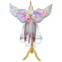 Lysende Engelvinger Haloer LED Lys Cosplay Kostume