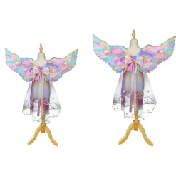 Lysende Engelvinger Haloer LED Lys Cosplay Kostume