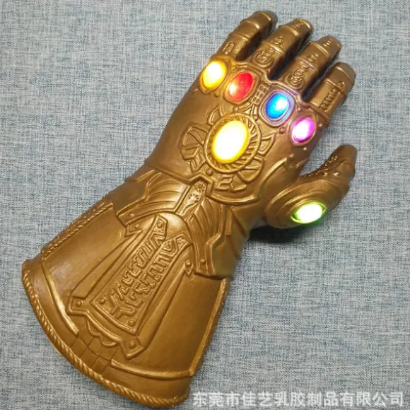 Lysende handsker Avengers Infinity War Infinity Gauntlet Led Lys Thanos Led Handsker Cosplay Prop Børnehandsker Marvel Børn Cos{f2}