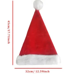 Lysende Julehat Julemandshat Med LED Lys Blinkende Julemandshat Til Voksne Og Børn Julegaver Julemandshat Julehat Jul Ferie