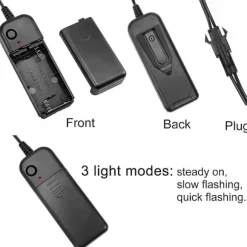 Lysende LED-briller Nyhed Lysende briller Batteristyring med 4 tilstande Justerbar El Wire Neon