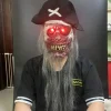 Lysende Pirat Halloween Maske Kostume Rekvisitter