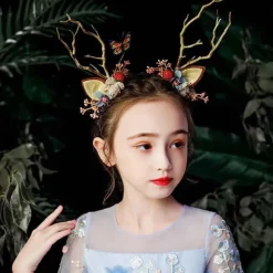 Lysende Reindeer Pandebånd Med Led, Julepandebånd Til Jul