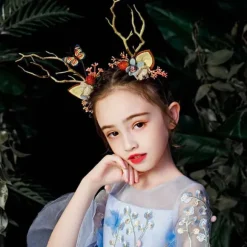 Lysende Reindeer Pandebånd Med Led, Julepandebånd Til Jul