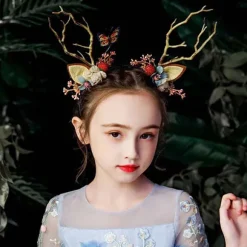 Lysende Reindeer Pandebånd Med Led, Julepandebånd Til Jul