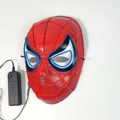 Lysende Spider-Man Maske Halloween Maske Karneval Cosplay Tilbehør red