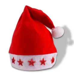 Lysende stjerner julehat LED blinkende