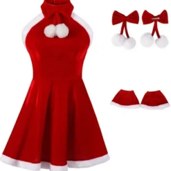 M, Julekostume kjole bluse top frakke aftenkjole