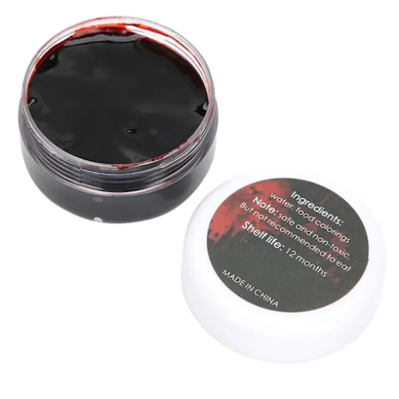 Makeup Blod Halloween Kostume Scene Sår Ar Falsk Blod Specialeffekt Makeup Blod