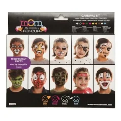 Makeup kit - Carnival Deluxe - One size - Multicolor - 10 different makeup looks - For children