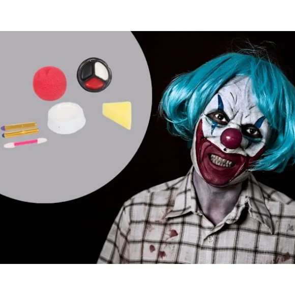 Makeup kit clown nos för halloween makeup för cosplay makeup
