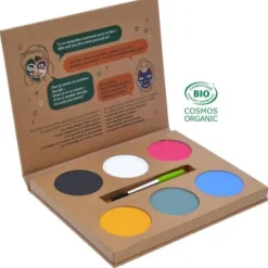 Makeup palette - GRIM TOUT - Wow - 6 farver BIO - Naturlig - Assortiment Sortiment