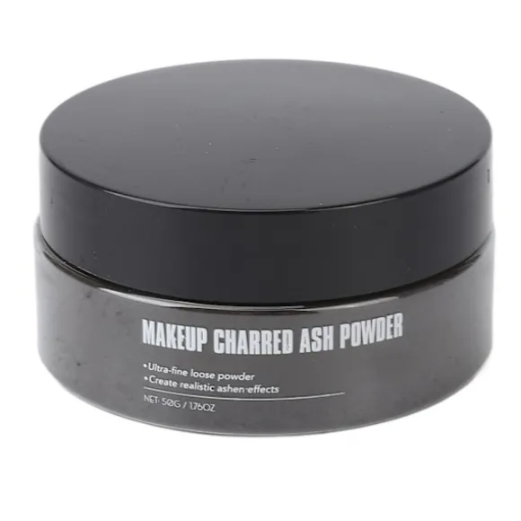 Makeup Snavs Specialeffekter Pulver Super Fint Kropsmaling Halloween Forkullet Askepulver 50g Sort