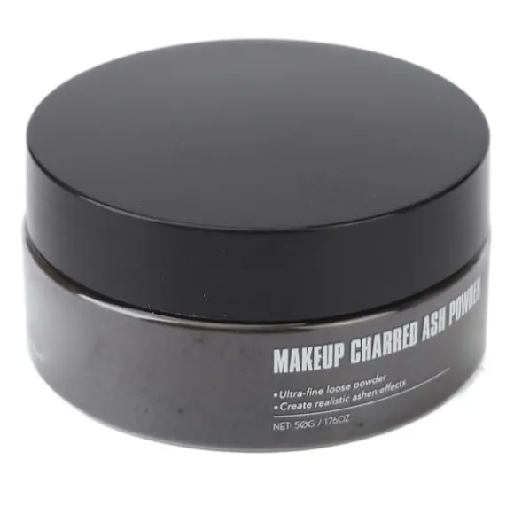Makeup Snavs Specialeffekter Pulver Super Fint Kropsmaling Halloween Forkullet Askepulver 50g Sort