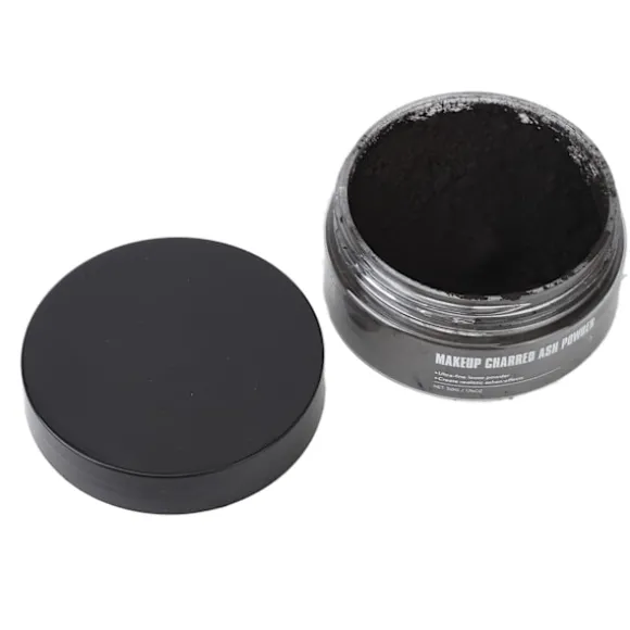 Makeup Snavs Specialeffekter Pulver Super Fint Kropsmaling Halloween Forkullet Askepulver 50g Sort