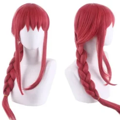 Makima Cosplay Paryk Til Anime Kostume (orange Rød), CJY