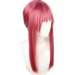 Makima Röd Long Braid Peruk 70CM Cosplay Kostym Motorsåg zy
