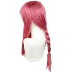 Makima Röd Long Braid Peruk 70CM Cosplay Kostym Motorsåg zy