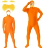 Mandarinkostume Tilbehør Åbent Ansigt Heldragt Gul Overskæg og Øjenbryn til Verdensbogdagen Halloween Cosplay-FF-
